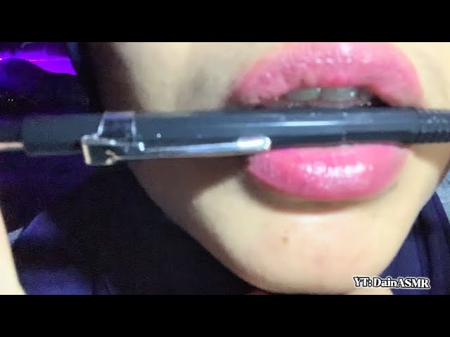 ASMR PEN NOMS~PEN EATING 🖊️ #asmr #relaxing #sleep #relax