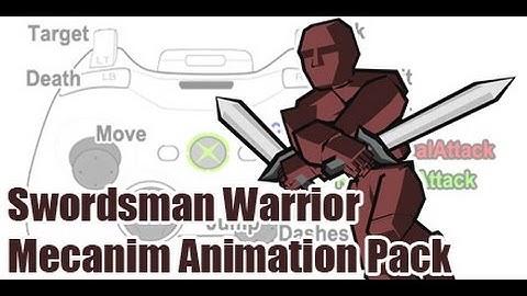 Unity3d Swordsman Warrior Mecanim Animation Pack