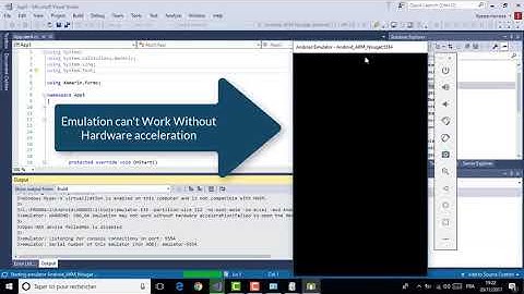 Xamarin Android emulator in Visual Studio 2017 Resolve Problem Hyper V