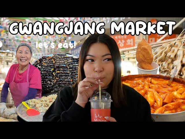 Gwangjang Market - Korean Street Food Tour 🍜💗 class=