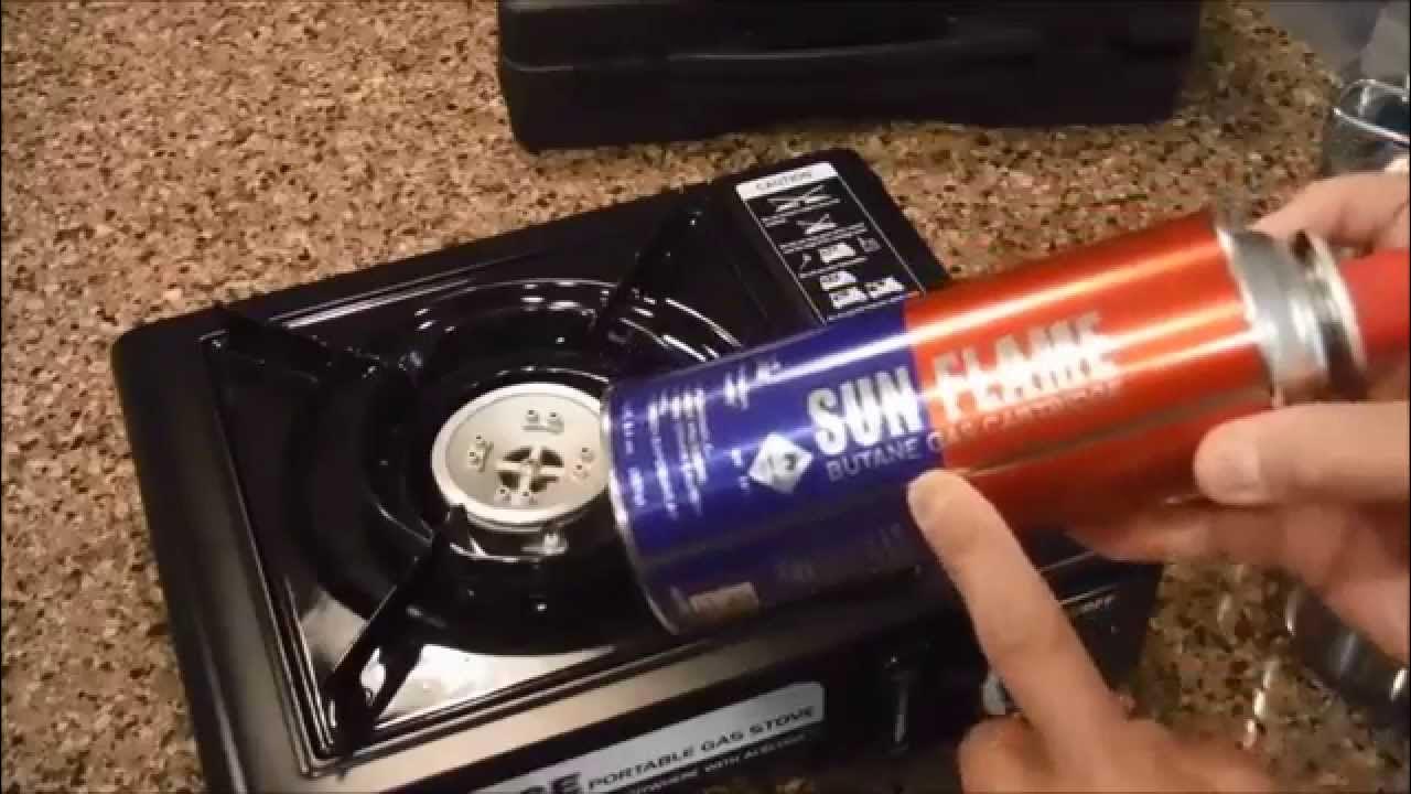 How to use a portable butane stove YouTube