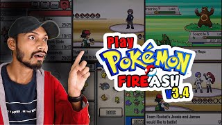 HOW TO PLAY POKEMON FIRE ASH 3.4 IN ANDROID | NO LAG | SECRET APK #pokemon