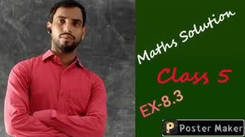 viva Start up maths Solution class 5 Ex-8.3 BY-SADDAM SIR