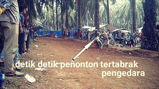 ngeri detik detik penonton tertabrak rider motor cros