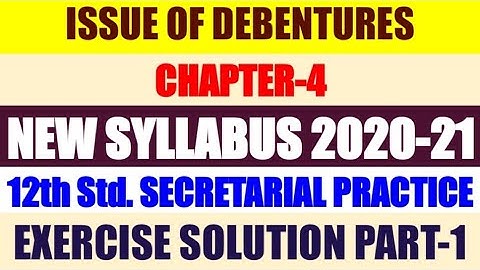 12th Secretarial Practice Chapter-4 Exercise Solution Part-1