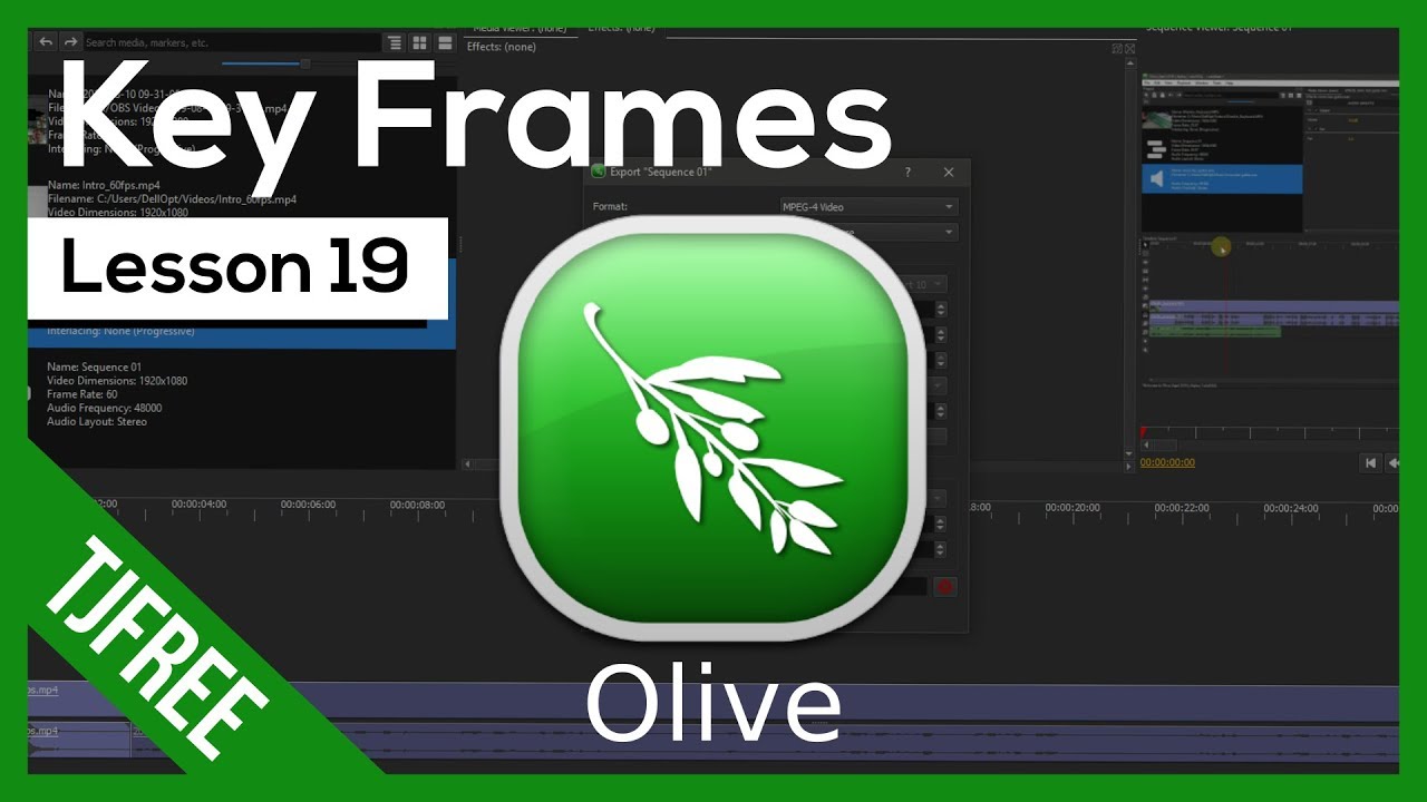 olive video editor windows Olive Lesson 19 - Key Frame Audio & Video Effects