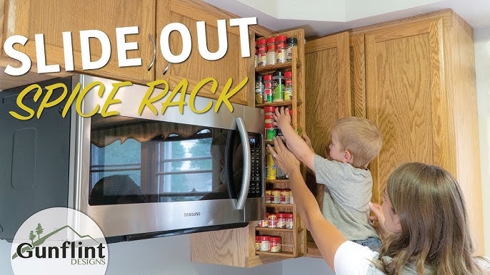 DIY Pull-Out Drawer for Spices and Oil - Hana's Happy Home