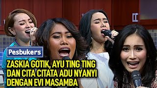 Zaskia Gotik, Ayu Ting Ting, dan Cita Citata Adu Nyanyi dengan Evi Masamba