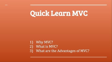 Quick Learn ASP.NET MVC | Introduction to ASP. NET MVC | Part 1