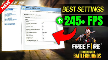 How to enable High FPS in free fire🔥PC Bluestacks | Nvidia Control Panel Setting For Lag Fix