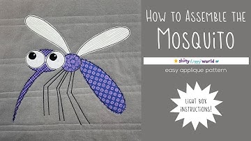 How to Assemble the Mosquito Applique Quilt Pattern Using a Light Box