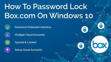 How To Password Lock Box.com On Windows 10