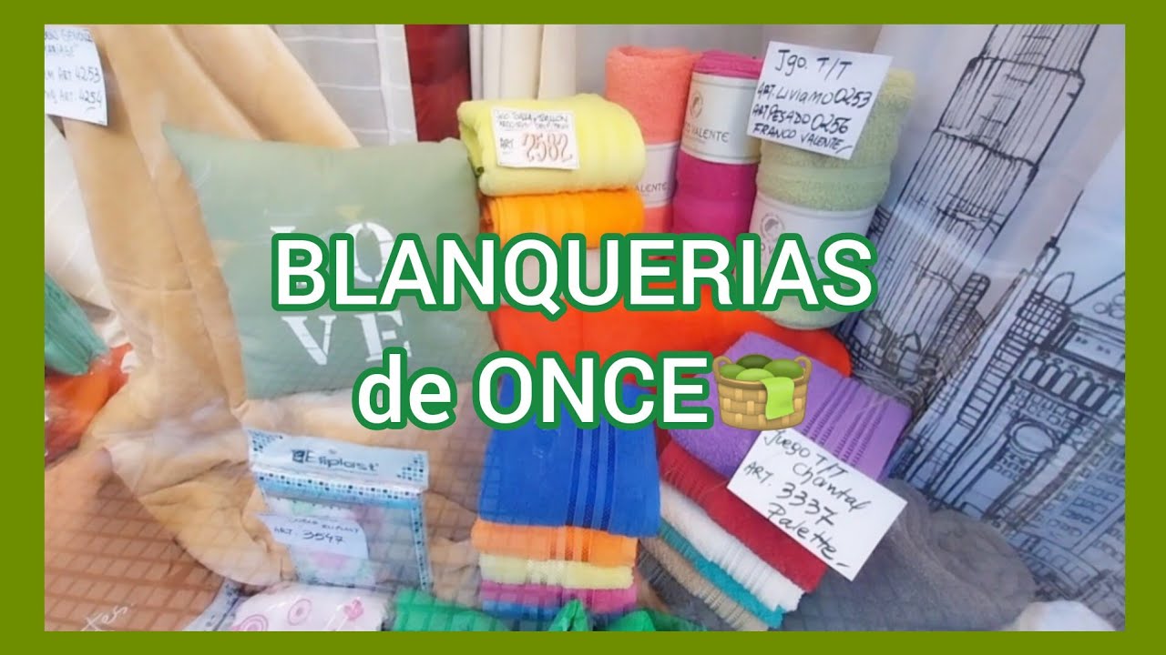 BLANQUERIAS DE ONCE 🤗🧺🛍 Cortinas Toallones Frazadas