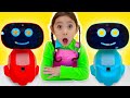 Jannie and Maddie Robo-Strike: Kids Learn Responsibility!