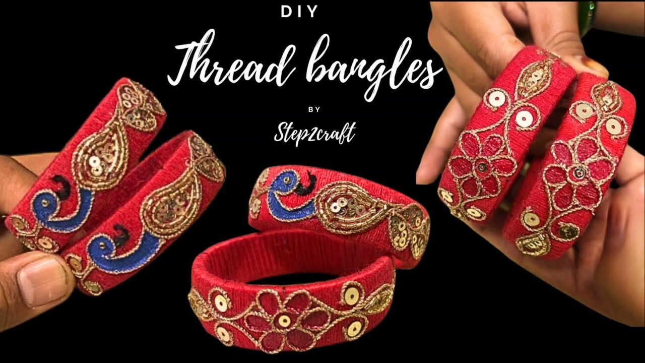 how to make thread bangles new design | how to make thread bangles at home #threadbangles #bangles