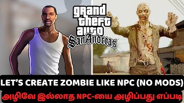 I Turned GTA San Andreas NPC Into a Zombie Like Creature | NO MOD