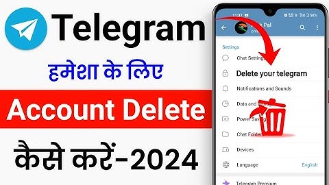 Telegram account delete kaise kare | How to delete telegram account permanently 2024