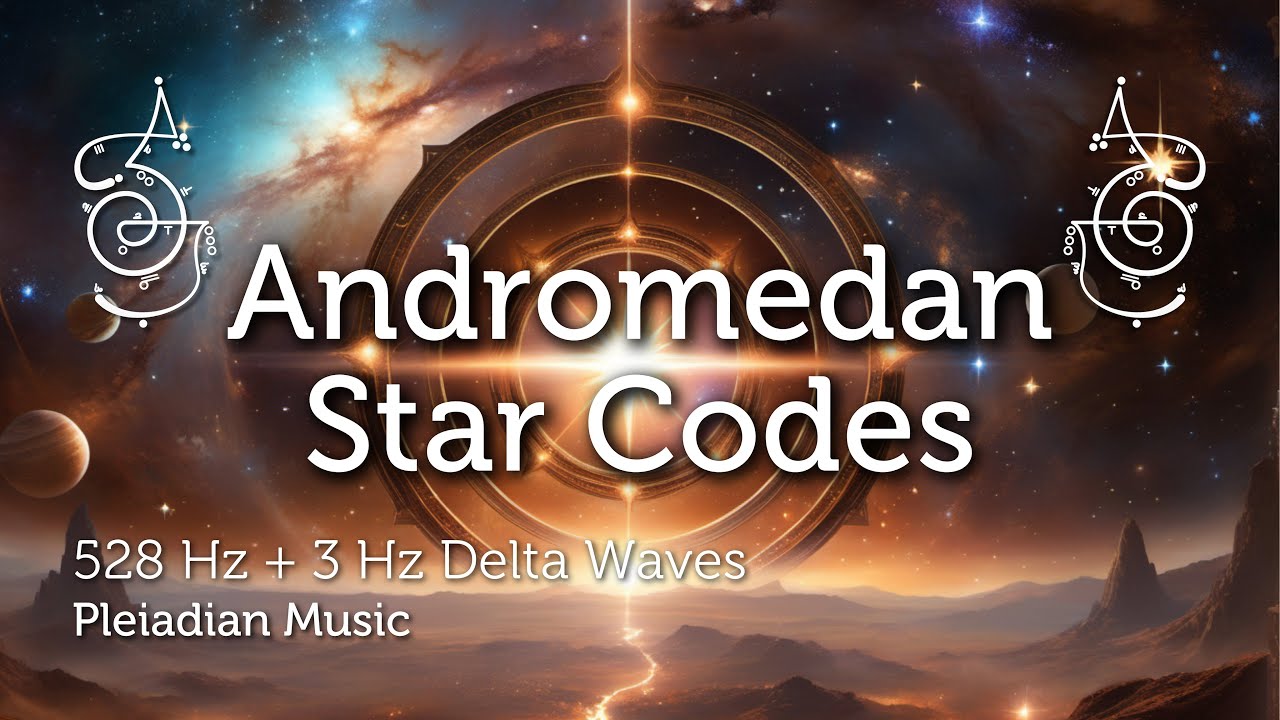 Andromedan Star Codes Activation Pleiadian Music 528 Hz + 3 Hz Delta ...