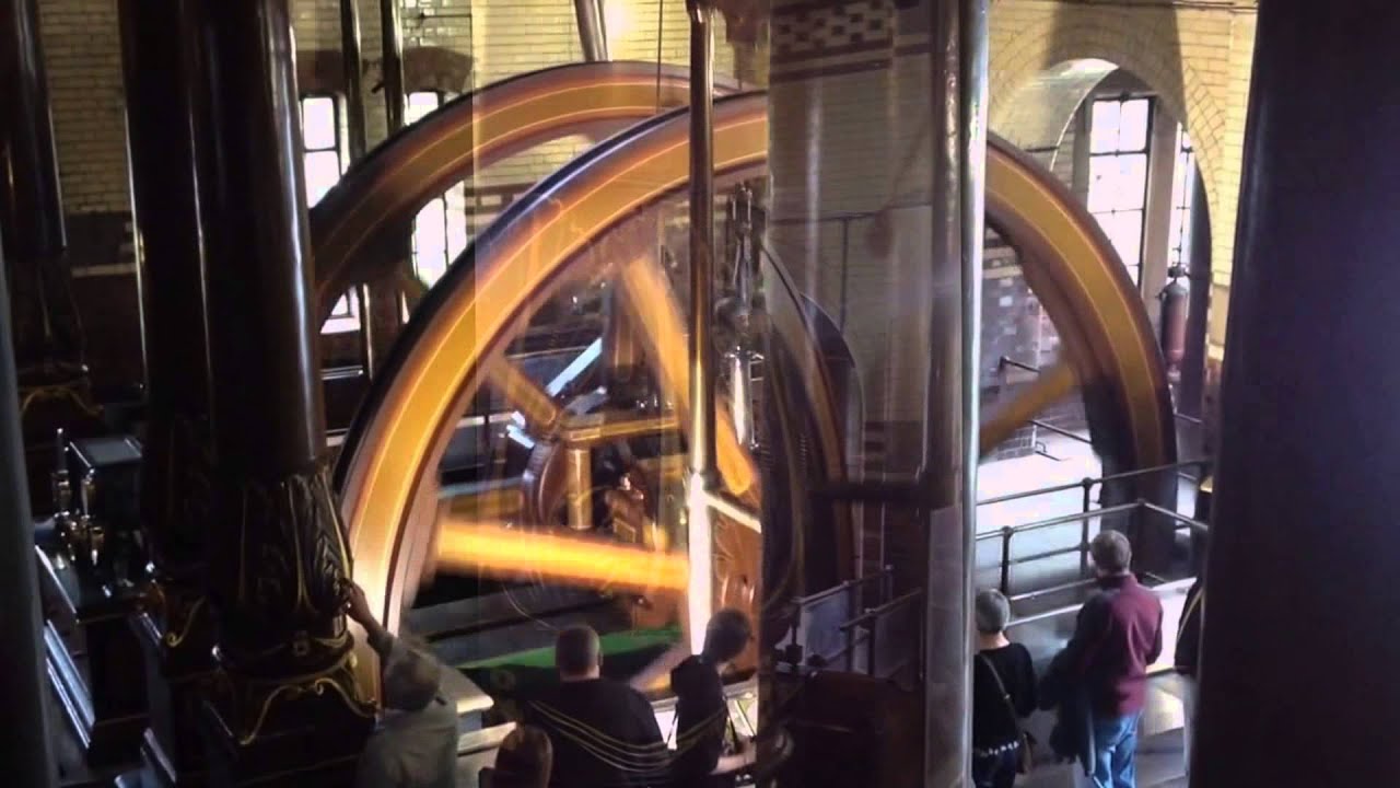 Steam Engines at Abbey Sewage Pumping Station - YouTube