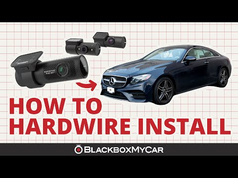 BlackVue DR750X-3CH Plus Dash Cam x Mercedes Benz E450 | How to Hardwire Install | BlackboxMyCar