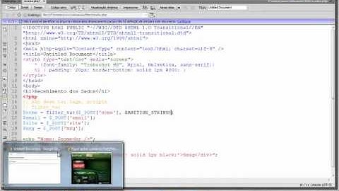 Filtrando Variáveis de Formulário em PHP
