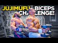 10-Minute Non-Stop Biceps Workout with Jujimufu and Larry Wheels + Arm Wrestling!