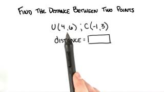 Distance Between Two Points - College Algebra