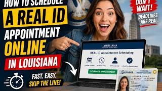 How to schedule a REAL ID appointment online in Louisiana