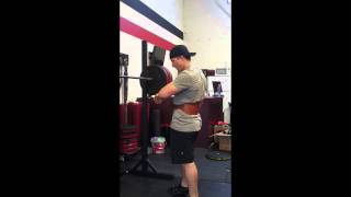 Back Squat Cluster 1.1.1.1.1 x5 12 Sec @330#