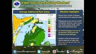 Hazardous Weather Briefing for Saturday August 30th, 2014