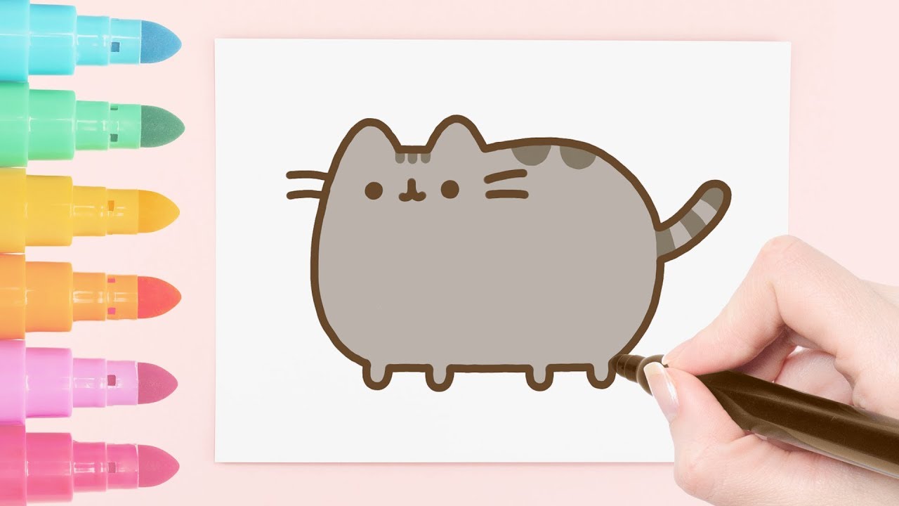 Pusheen Cat Drawing How To Draw Pusheen Cat Step By Step | The Best ...