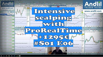 Intensive scalping with ProRealTime +1295€ #S01 E06