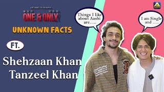UNFILTERED: Shehzaan Khan and Tanzeel Khan Reveal About Their Unknown Facts  | Awesome TV