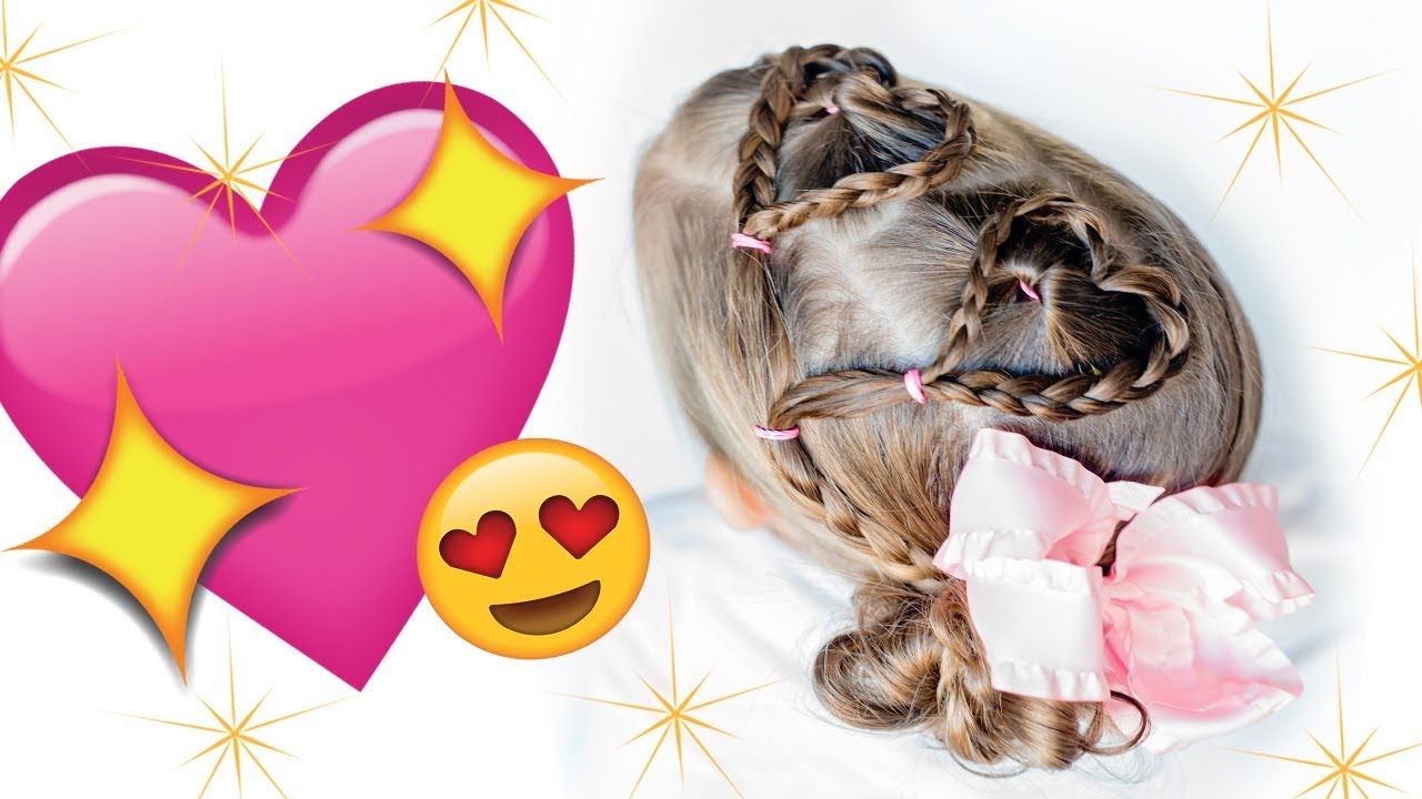 LITTLE GIRL HAIRSTYLE ️ HEART HAIRSTYLE YouTube