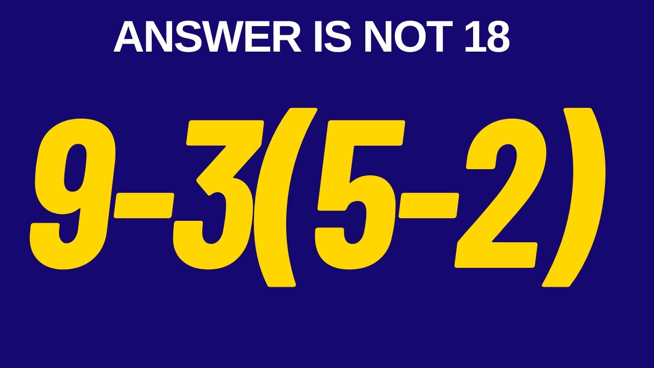 Most People Get This Simple Math Question Wrong - YouTube