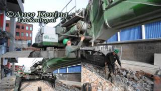 Utrecht Enorme Sloopkraan In Stelling Gebracht Op Oudenoord