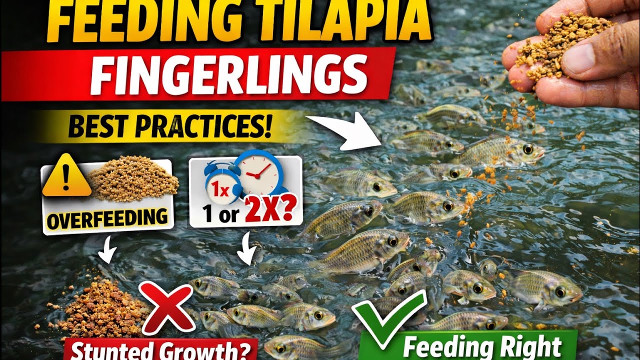 Tilapia Breeding Explained | Feeding Healthy Fingerlings & Juveniles