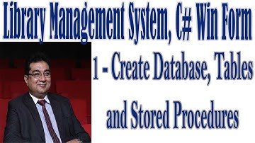 1- Database Script of Library Management System Using C#, Win Form in Urdu/Hindi