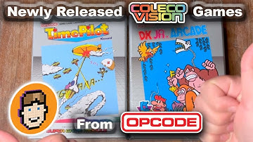 Newly Released OpCode Games | DK Jr. Arcade & Time Pilot | Unboxing + Play + Side-By-Side
