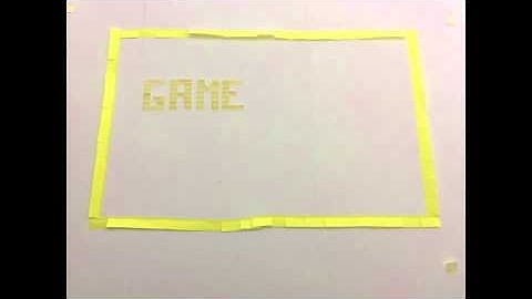 Post It Note StopMotion animation