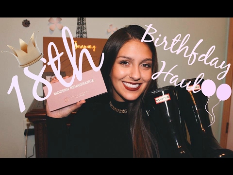 WHAT I GOT FOR MY 18TH BIRTHDAY! 