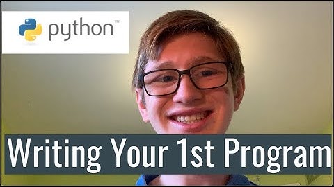 Python Tutorial 3: Writing Your First Program (Print, Variables, Input, Comments, and Data Types)
