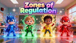 Zones of Regulation Song Kids Can’t Stop Singing 🎵💥 Blue, Green, Yellow, RED!Kids Learn Self-Control