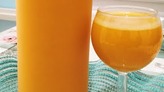 عصير الجزر و البرتقال  لتقوية المناعة قنبلة فيتامينات اساسية للحفاظ على صحة جيدة