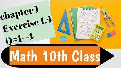 10th class Math(sci)|Chapter-1 Exercise 1.4 |Q#1-4 solution |Muhammad Imran Official#education
