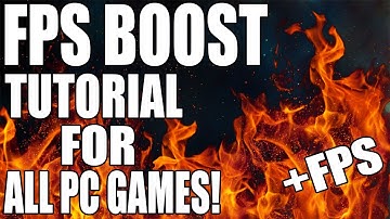 HOW TO BOOST FPS IN ALL PC GAMES 2017!