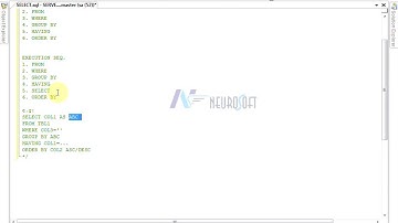 Lecture # SQL - 011a. Working with Select Query, writting & execution order of Select with examples