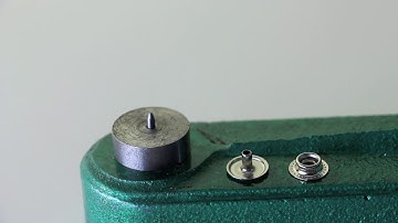 How to Install Single-Prong Utility Spring Metal Snaps with KAM Table Press