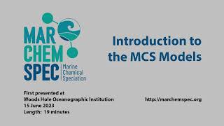 MarChemSpec Tutorial - Introduction and overview