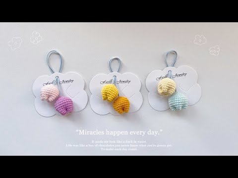 How to Crochet Tulip Hair tie｜Super Easy Crochet Tutorial for